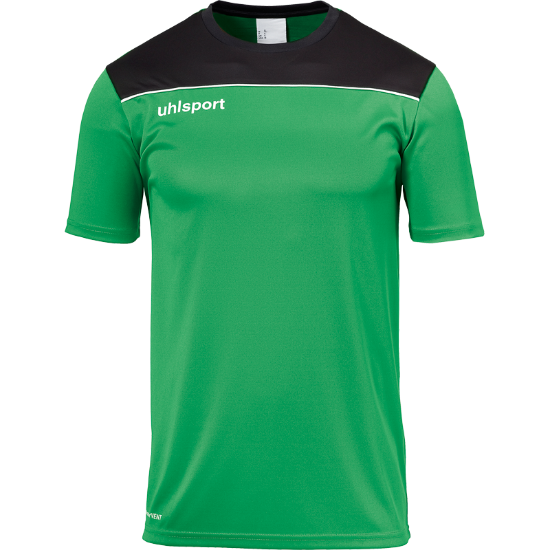 Uhlsport Offense 23 Poly Shirt zelená/černá/bílá UK Junior L Dětské