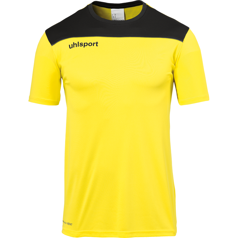 Uhlsport Offense 23 Poly Shirt žlutá/černá/šedá UK Junior M Dětské