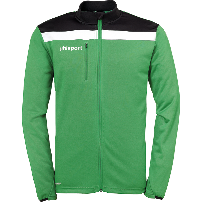 Uhlsport Offense 23 Poly Jacket zelená/černá/bílá UK S Pánské