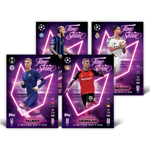 Velká dárková krabička Topps Match Attax 24/25 Mega Tin Time To Shine Purple