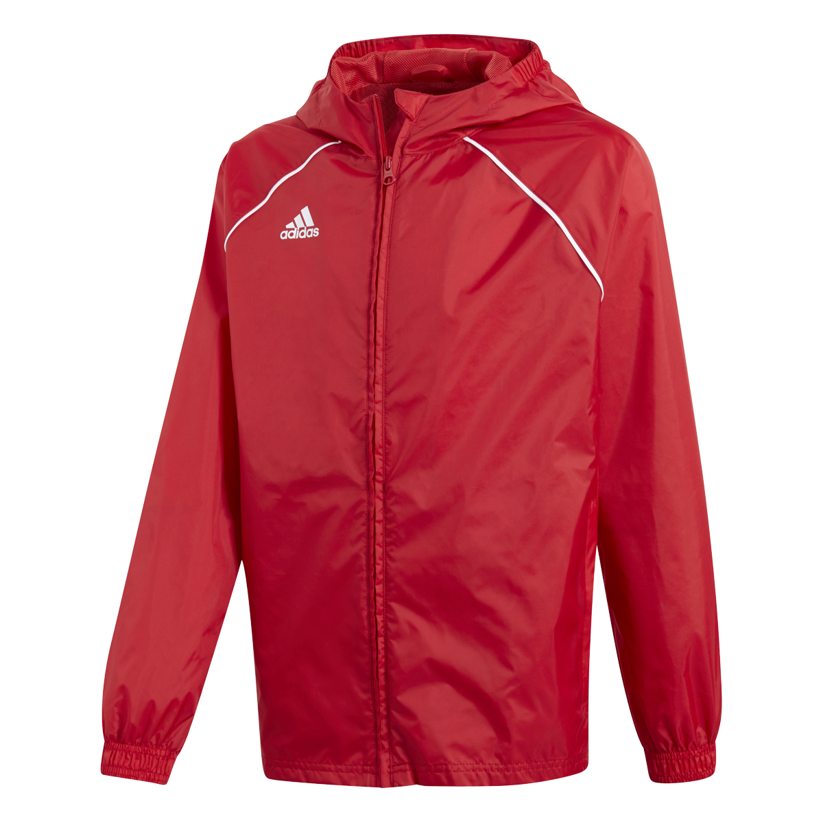 Adidas Core 18 Rain Jacket červená UK Junior M Dětské