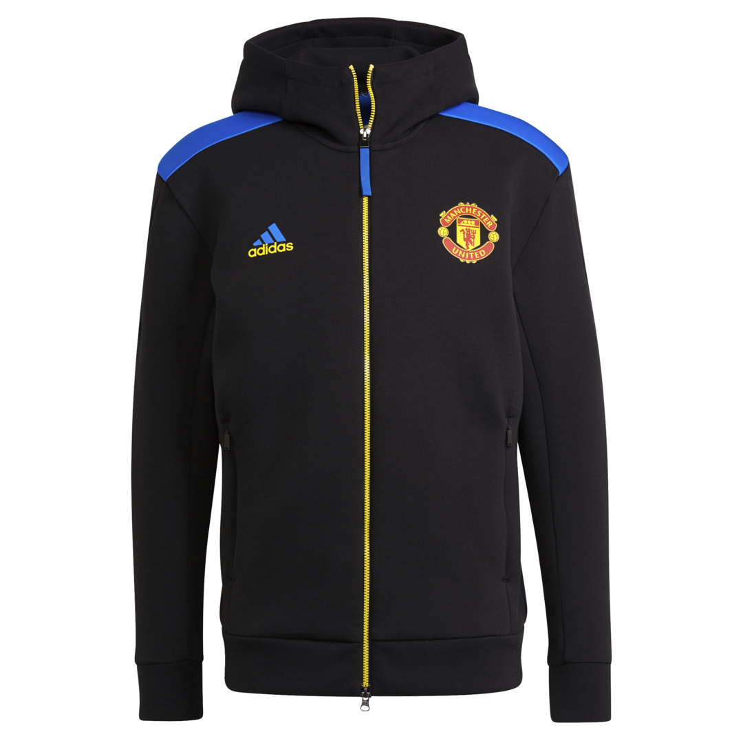 Adidas Manchester United FC Z.N.E. černá/modrá/žlutá UK M Pánské